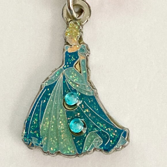 Vintage Disney Cinderella Clip On Charm Princess Zipper Pull Purse Signed Bead - Picture 5 of 10